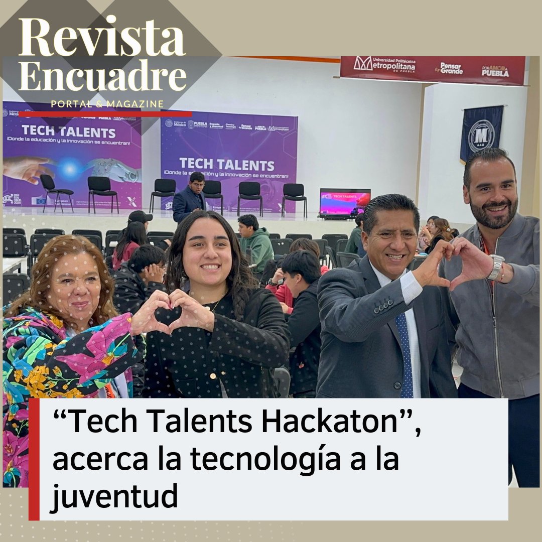 JournalEncuadre's tweet image. #Locales “Tech Talents Hackaton”, acerca la tecnología a la juventud.

revistaencuadre.com/locales/tech-t…

@DeporteGobPue #Noticias #RevistaEncuadre #SecretariaDelDeporteYJuventud #Puebla