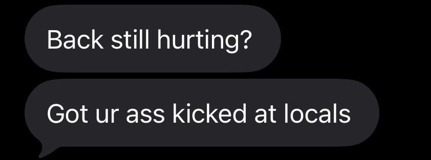 Sometimes you gotta read texts from your wife and just move on with your day