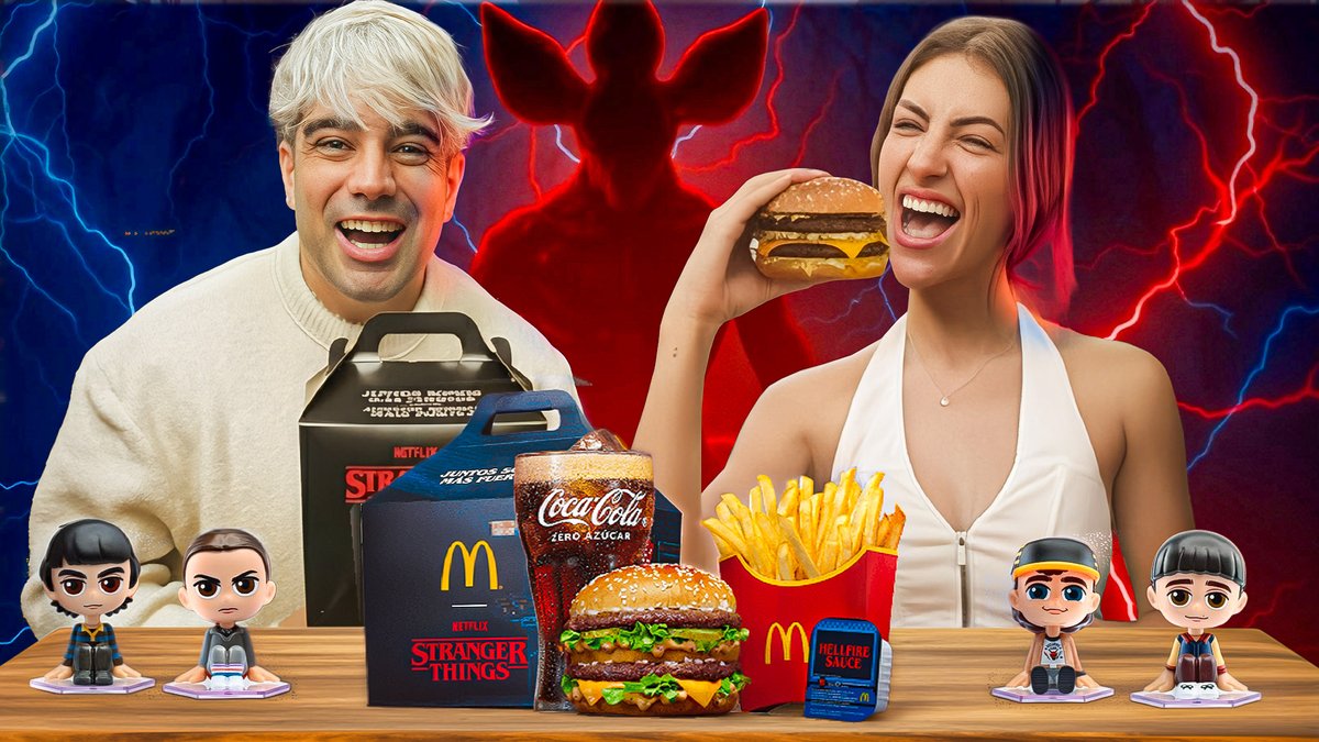 PROBAMOS el MENÚ de STRANGER THINGS de McDONALDS! 🍔

RT y a DISFRUTAR!
▶️ youtu.be/SXzGzngXumk