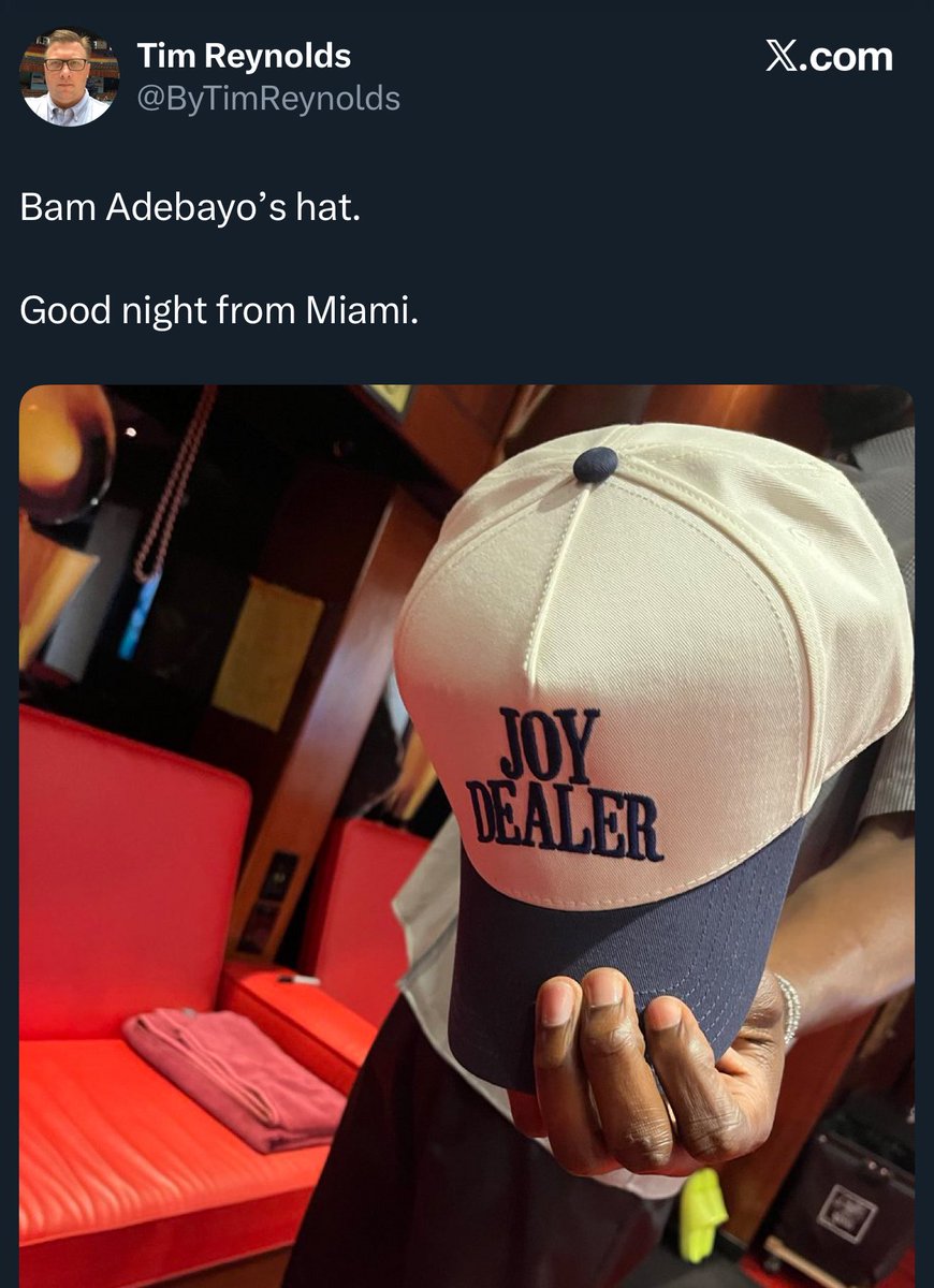 Bam got the last laugh 😅

Can buy that hat here: joydealers.org/product-page/j…