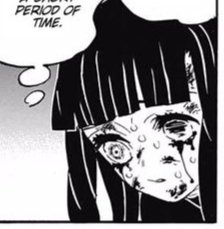 It must have been really painful to use the final form of flower breathing bc I forgot this panel where kanao's eyes bled after defeating douma
