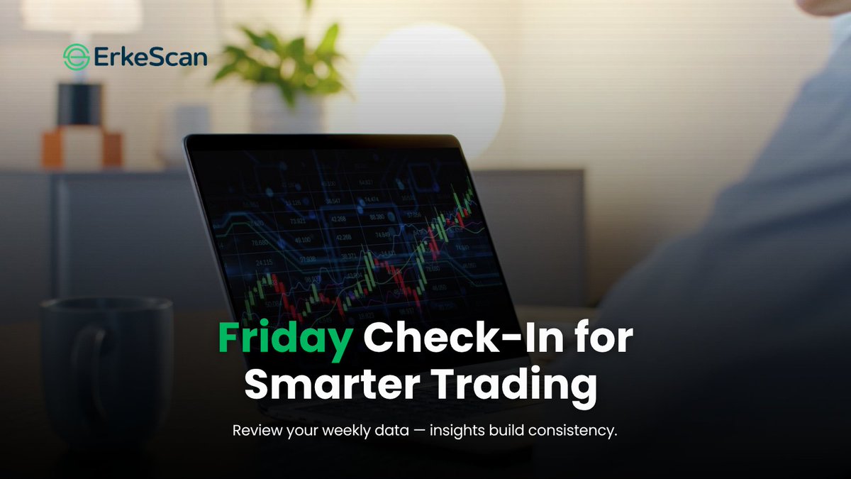 erkescan's tweet photo. GM and happy Friday
It’s not just how much you traded, it’s what you learned from the week’s metrics.
Take 5 minutes to review your data before diving into the charts.
End the week informed, not exhausted.
#ErkeScan #CryptoFriday #GmTraders https://t.co/2T1wbt9s7F