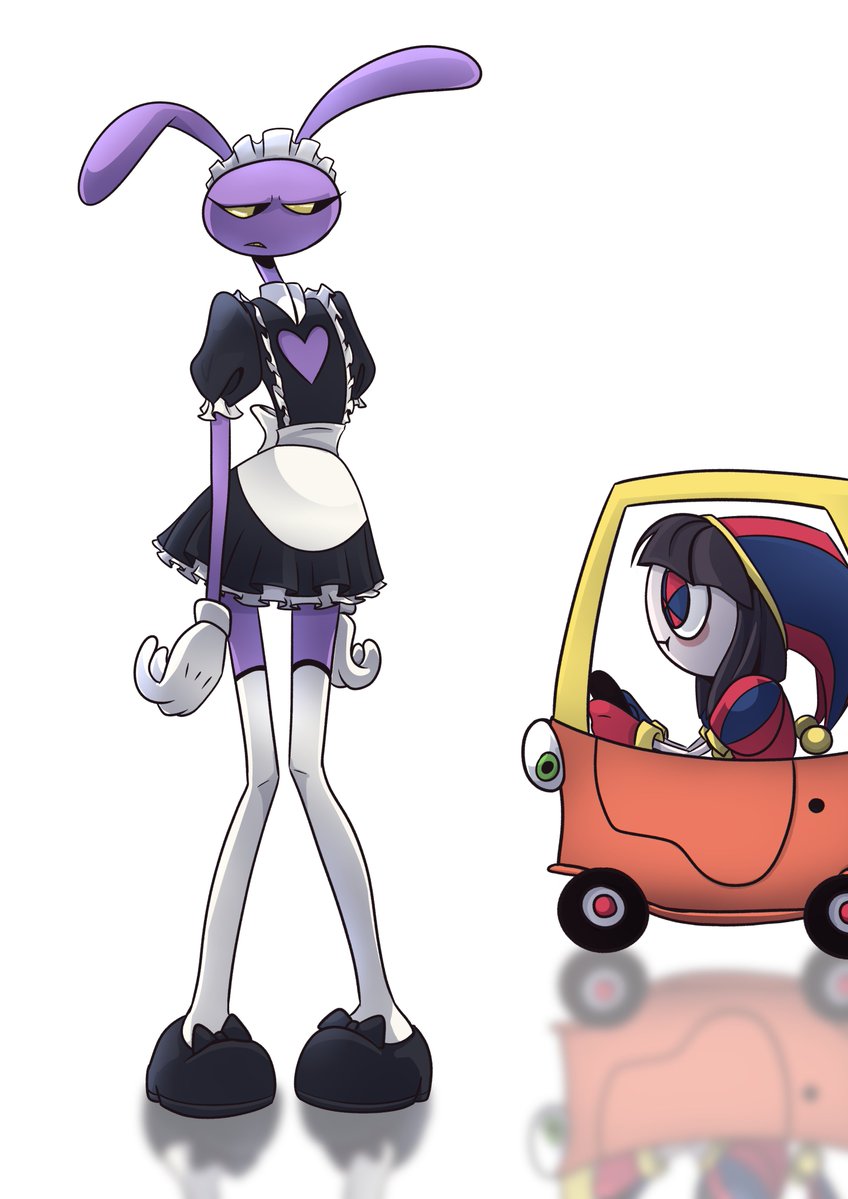 screaming_alice's tweet image. And off to their honeymoon they go.

#tadc #maidjax #pomni #funnybunny #tadcjax #tadcpomni #TheAmazingDigitalCircus