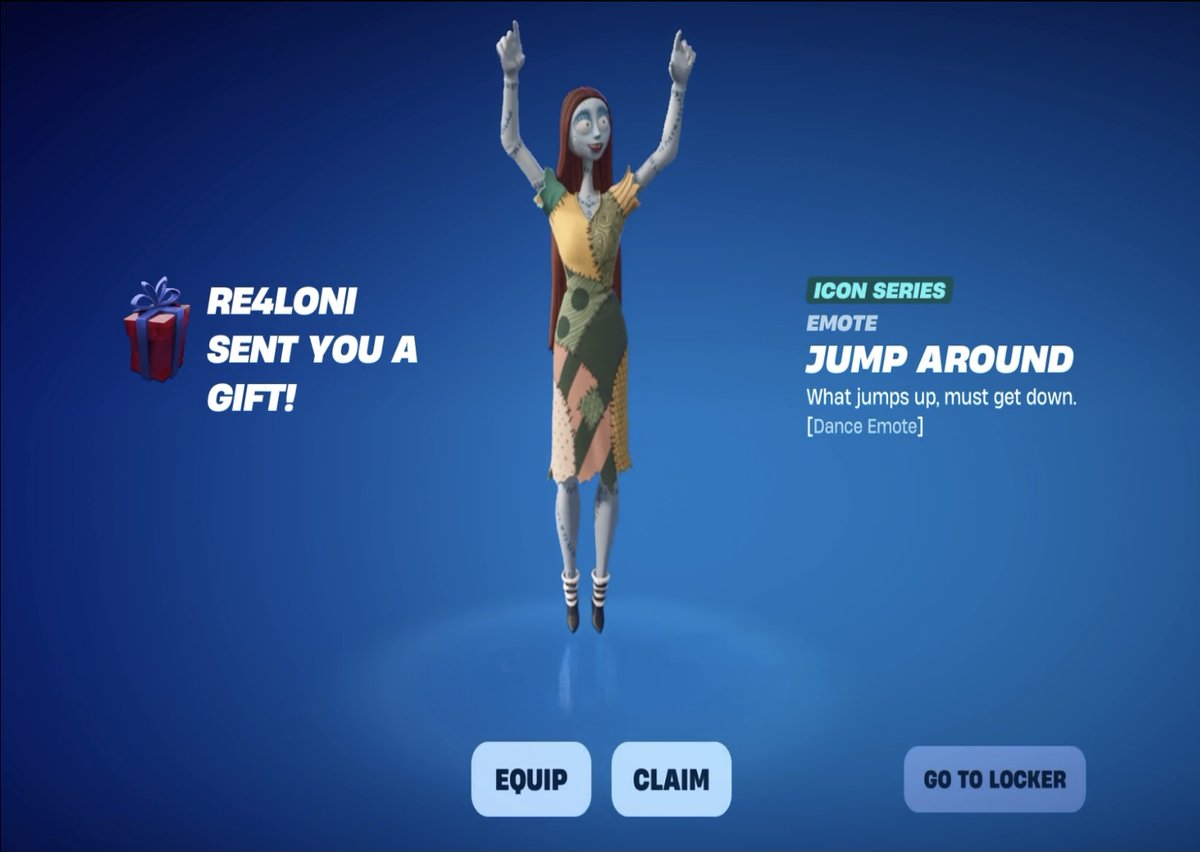 Rghj21's tweet photo. Thank you @OniGives! I can now bring some classic House of Pain into Fortnite and Jump Around after my Victory Royale’s!
Give @OniGives a follow he is legit! #OniLegit #Fortnite https://t.co/Ux1ExAQYSo