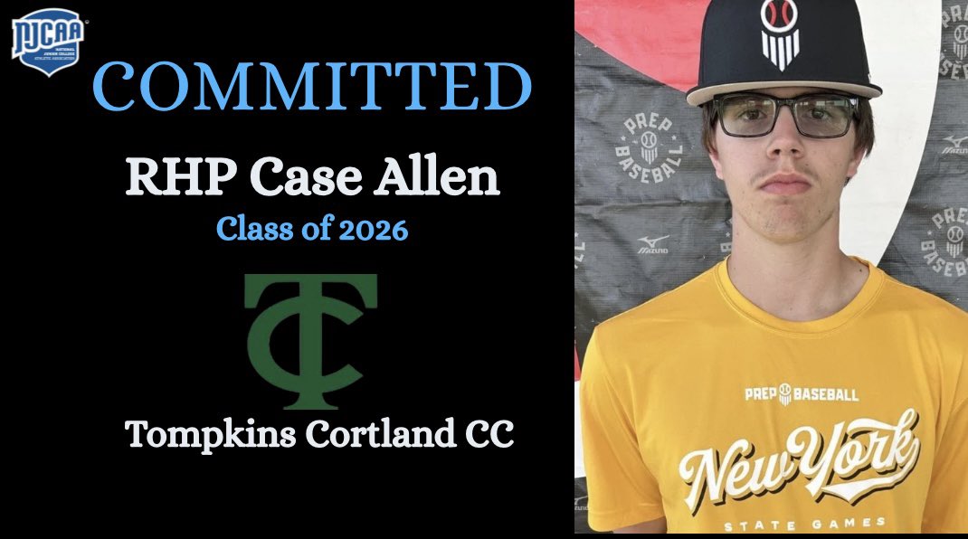 Congrats to RHP Case Allen (<a href="/CaseAllen144036/">Case Allen</a>) for committing to <a href="/TCPanthers/">Tompkins Cortland Panthers</a>!

4th off the board from our 2025 season!

<a href="/PrepBaseballNY/">Prep Baseball New York</a>