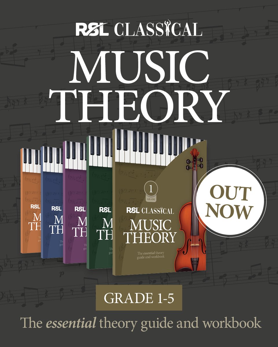 Level up your musicianship with our new Classical Music Theory books (Grades 1–5), clear, step-by-step learning in one guide + workbook.

Start today: bit.ly/3K5kZSa
#RSLClassical #ClassicalMusicTheory