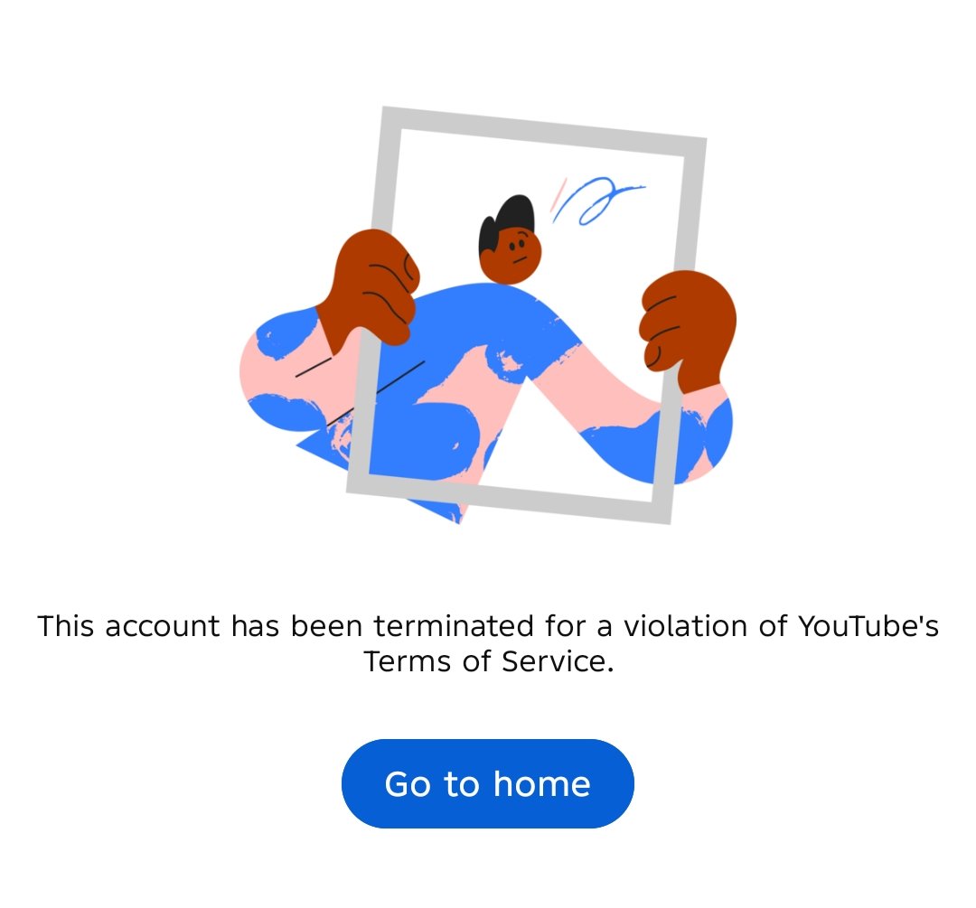 یوٹیوب پر میرا آخری چینل بھی اڑا دیا گیا، تین یوٹیوب چینل تین دنوں میں اڑا دیئے گئے!! وجہ سمجھنے سے قاصر ہوں۔ اس وقت یوٹیوب پر میرا کوئی چینل نہیں ہے۔ 😊