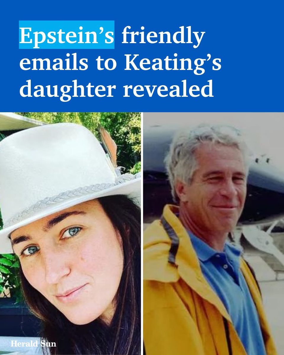 New details have emerged about the emails between convicted sex offender Jeffrey Epstein and Katherine Keating, the daughter of former PM Paul Keating, after a dinner with disgraced royal Andrew &gt; bit.ly/4i6bqPo