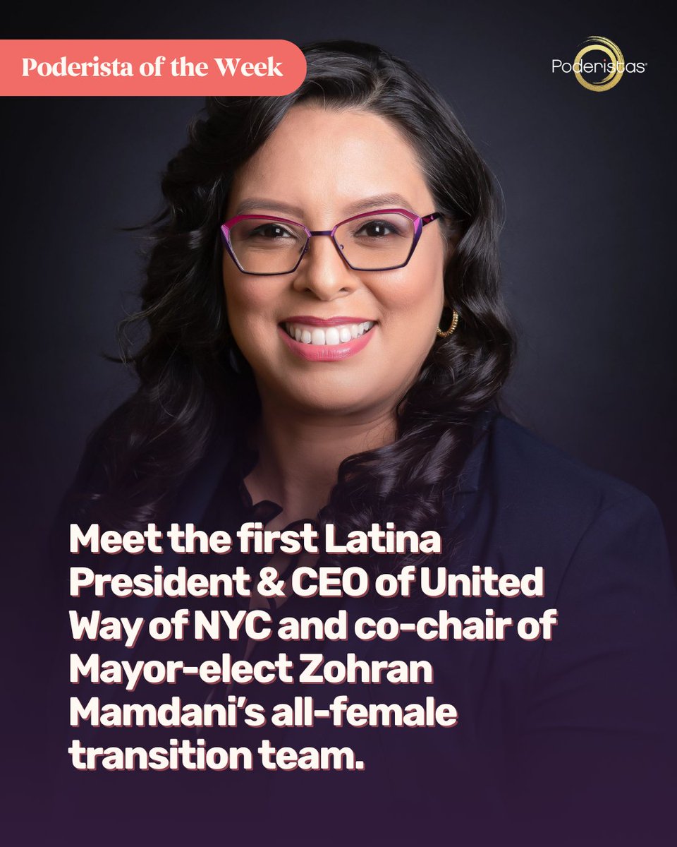 poderistas's tweet image. Our Poderista of the Week Grace C. Bonilla is the Queens-born advocate, leader, and now co-chair of Zohran Mamdani&apos;s all-female transition team, who has taken her roots, her identity, and her purpose to the top of one of NYC’s largest nonprofits.💪 Learn more below. #Poderistas