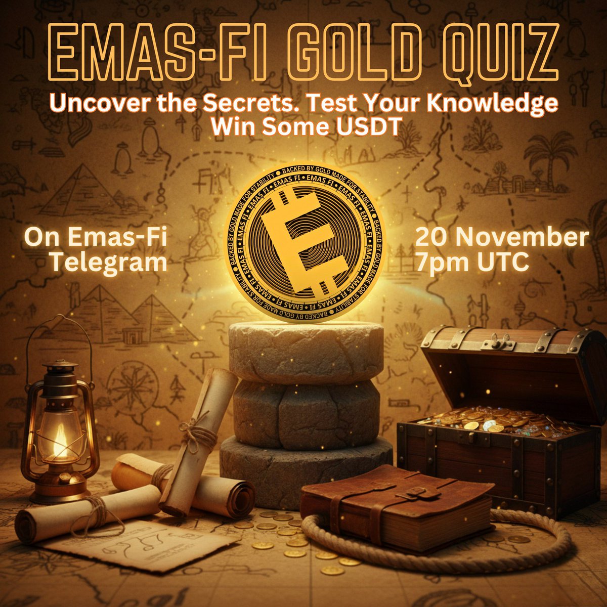 Just one hour until we open our Gold Quiz, come chill in the community, have some fun, win some 💰💰

What more can you ask for 🔥

Your all welcome to come join us, just join the group via link below and your in 👇👇👇

t.me/emasfiofficial