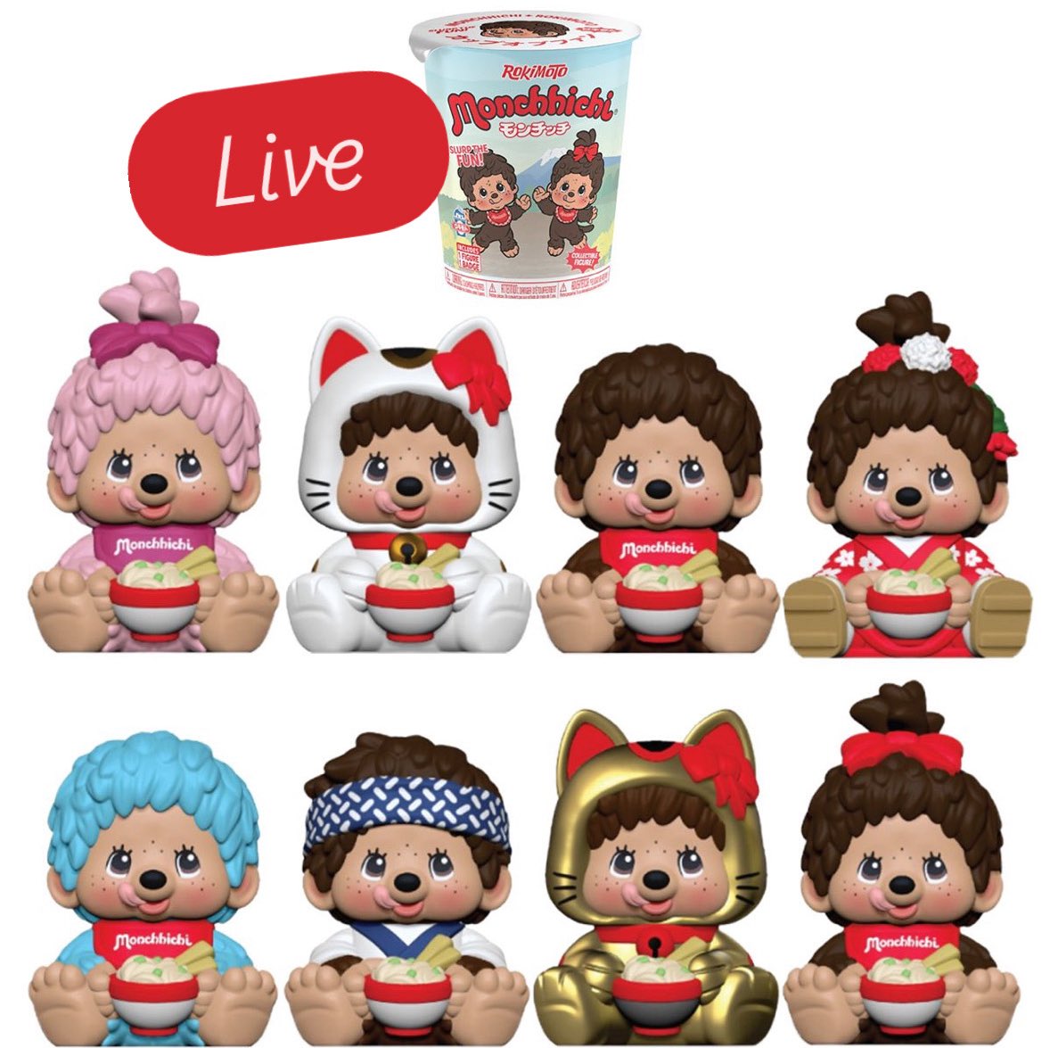 Now live! Monchhichi X Rokimoto Cup of Fun is available below! No
