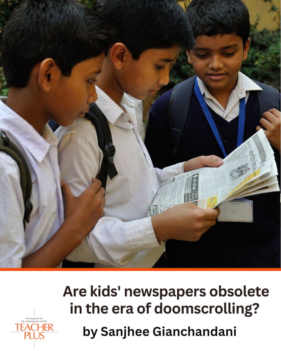 Why are children turning away from newspapers? Sanjhee Gianchandani explores Gen Z’s changing news habits, the decline in trust, and the rise of digital media.

Read here: bit.ly/44jLXMA

#TeacherPlus #DigitalNews