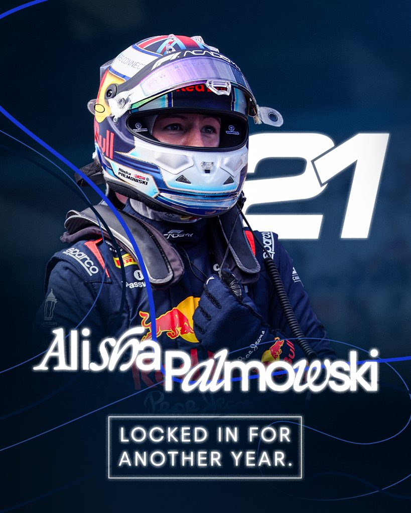 Locked in for 2026 🔒

Alisha is driving another year for Red Bull Racing in @F1academy 🔥

#F1Academy || #LasVegasGP 🇺🇸