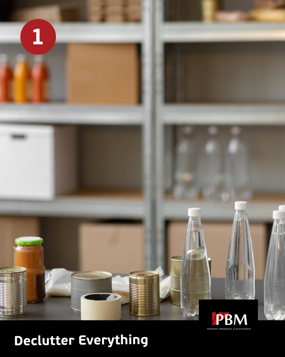 PBMrealestate's tweet image. 🧺 Organizing a pantry, especially a small one, requires good planning and maintenance.
Here are four main tips to create an efficient and functional pantry:
