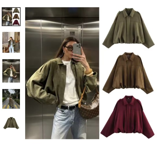 LisaFashionFit's tweet image. “ETJ 2025 Spring Jacket 
🌸 Soft suede look, loose fit &amp;amp; stylish lapel design — perfect for everyday fashion!”

Shop Now - alli.pub/7auw3h

#WomenFashion 
#SpringJacket2025 
#BomberJacket 
#FashionTrends 
#StyleDeals