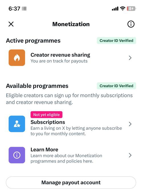 TgTreatsCafe's tweet image. Finally monetised🥳🎊

I made 4.5m impressions from my own contents &amp;amp; hustled my way with the remaining 500k – a big thank you to all my mutuals, especially @Coach_Ehis for the guidance.

Special thanks to my mentors @SirDavidBent &amp;amp; @jon_d_doe for the constant push &amp;amp; support. And…