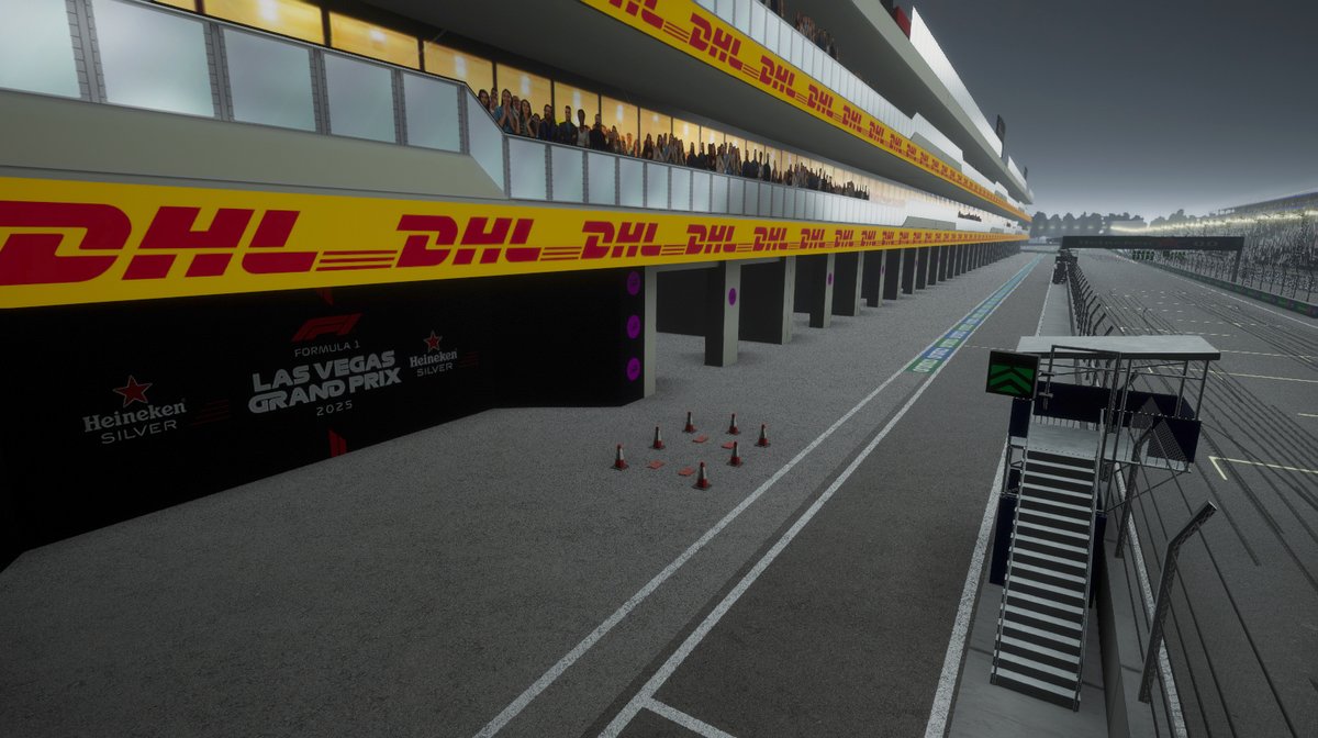 PuntoSimu's tweet image. Las Vegas Strip Circuit, uno de los más de 100 modelos 3D de circuitos que hicimos. Algunas capturas testeando el sistema de iluminación artificial en Unity

#lasvegas #3ddevelopment #motorsport #lasvegasgp #3d #3dart #development #Simulator #Racing