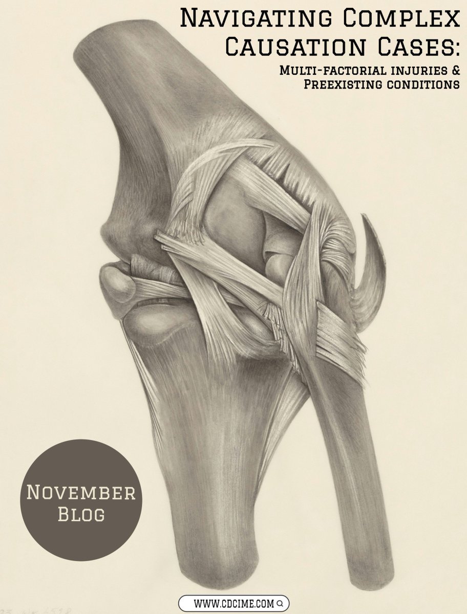 WorkersComp_IME's tweet photo. A must-read for anyone handling mental health components in workersβ comp, disability, or personal injury cases. Navigating Complex Causation Cases: Multi-Factorial Injuries & Preexisting Conditions. #CDCIME #blog
π https://t.co/1S6KyAH6iL https://t.co/W9aiFvYbqj