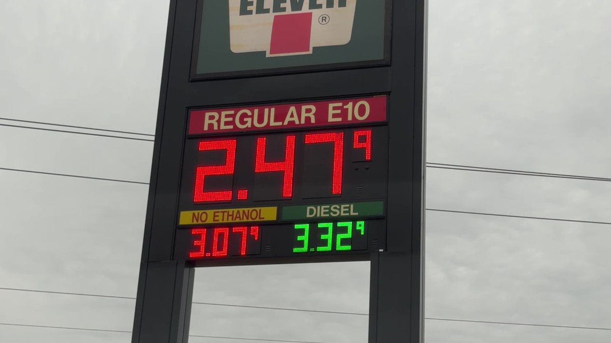 On November 20, 2024, gas at my local 7-Eleven was $2.31. Today, on November 20, 2025, it is $2.47. Diesel is up 49 cents.