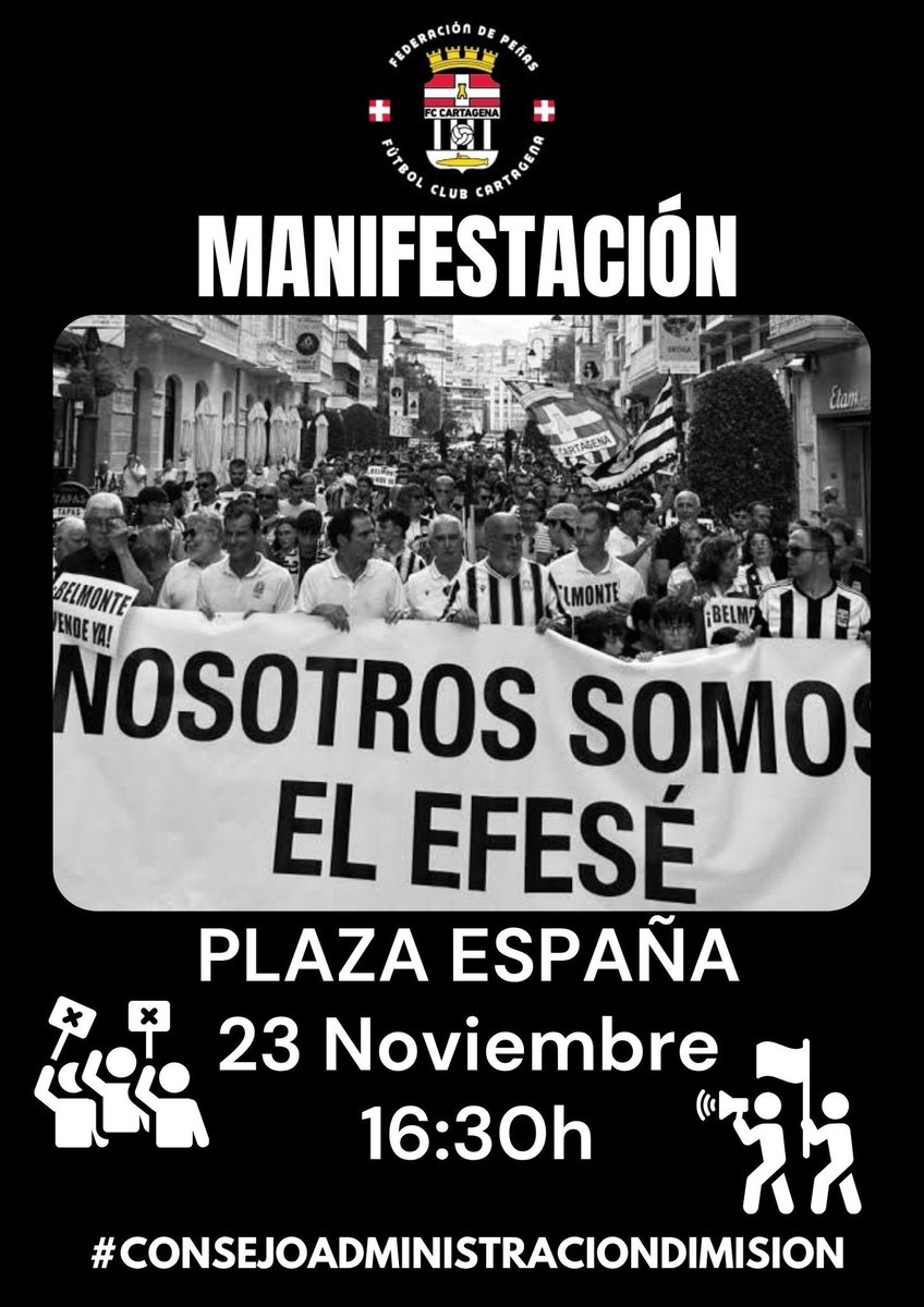 El domingo debería ser una obligación ir a la manifestación para todo aquel que sienta este equipo y esta ciudad

#NosotrosSomoselEfese