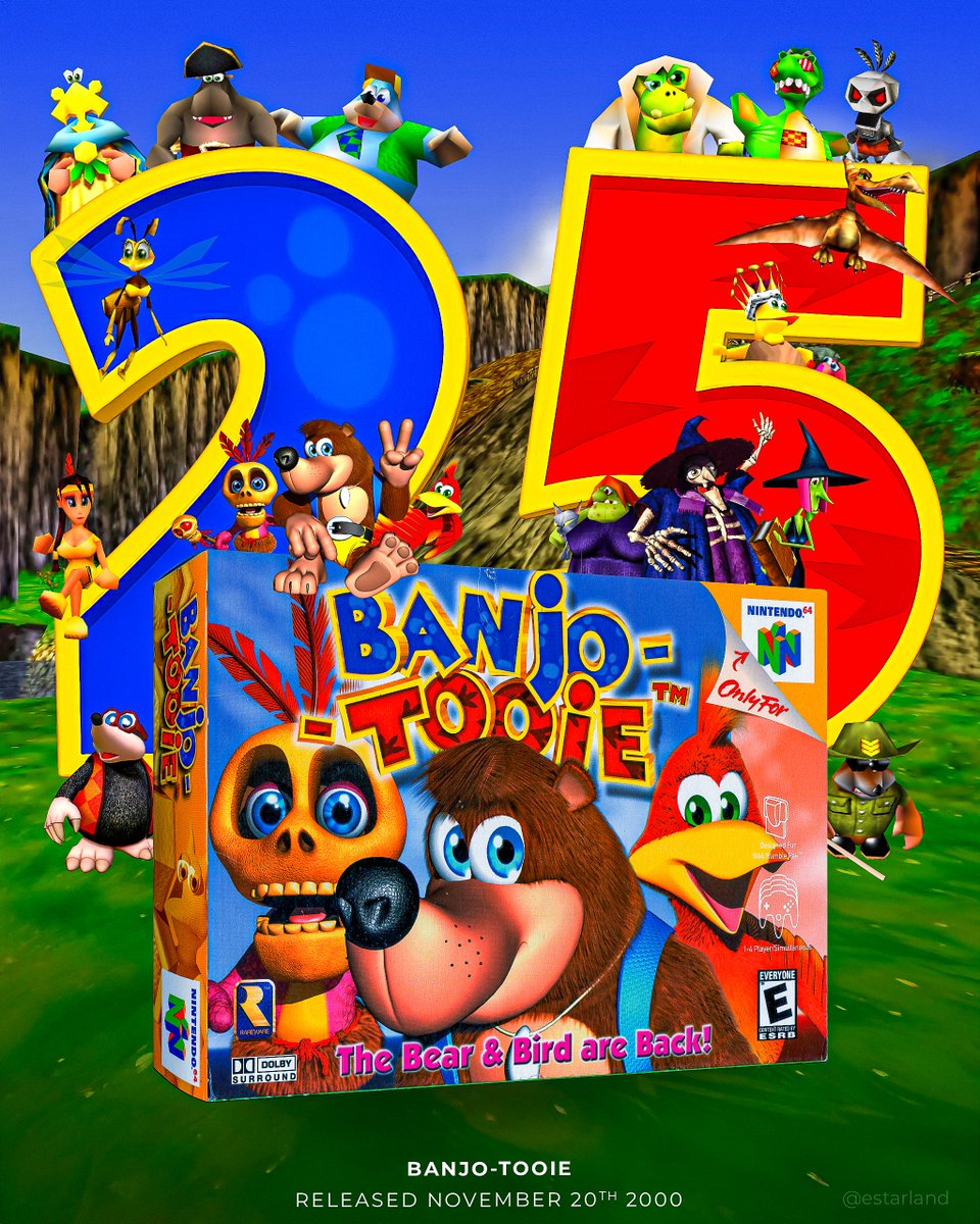 Today is the 25th anniversary of Banjo-Tooie! 🧩
