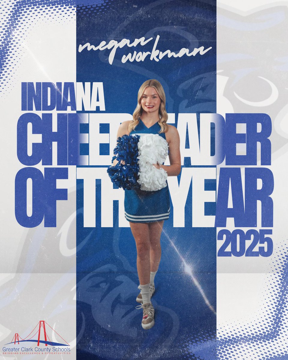 GCCSchools's tweet image. 🎉 Cheer on! 🎉

Huge congratulations to Charlestown Cheerleading and Indiana’s 2025 Cheerleader of the Year, Megan Workman!  💙

And a big shoutout to Jeff High’s Bella Morrison-Bland for securing a Top 5 finish as an Indiana All-State Cheerleader! ❤️

#WeAreGreater