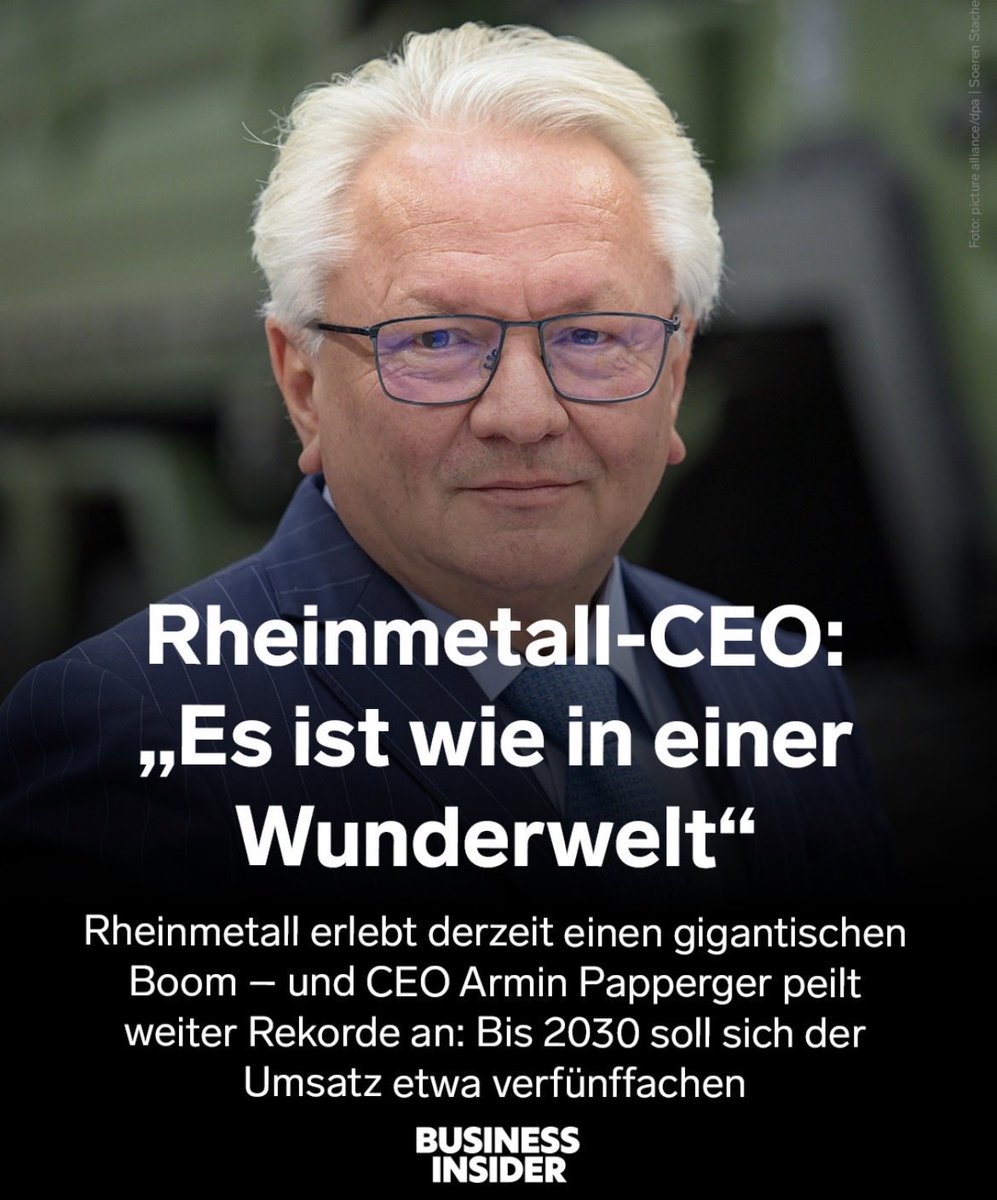 Die Welt steht am Rand eines dritten Weltkriegs – und Rheinmetall-Chef Papperger spricht von einer „Wunderwelt“. Tatsächlich ist es eine Katastrophenwelt.
