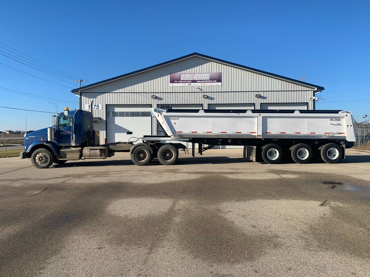 RichardWiebe204's tweet image. We would like to thank Rempel Backhoe &amp;amp; Gravel Ltd. on the purchase of this new Canuck Trailers R3 3500 Triple axle end dump. #quereltrailers #canucktrailers #enddump #graveltrailer #HaulMore #everyhaul