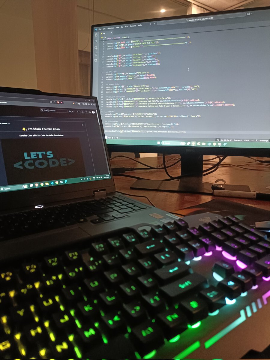 _malik_fouzan_'s tweet image. Day 20/100
After a short break of few days due to family commitments, I am back on track and resumed my backend journey.
Learning how express works.

#fullstackwebdevelopment
#CodingJourney
@0xsuhailroushan
@codeforindia_
@merajismeraj
@SadiyaSabera