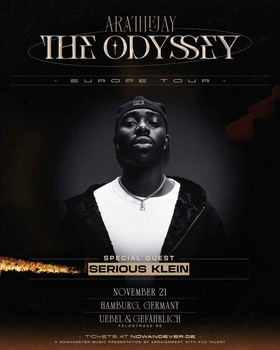 arathejay's tweet image. HAMBURG, ICH BIN BEI EUCH 🌋

Tickets available now at arathejay.com