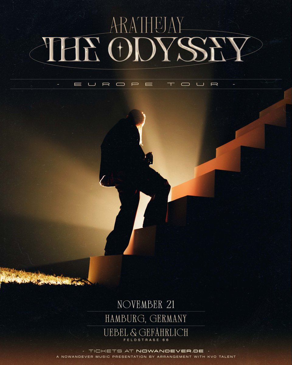 arathejay's tweet image. HAMBURG, ICH BIN BEI EUCH 🌋

Tickets available now at arathejay.com