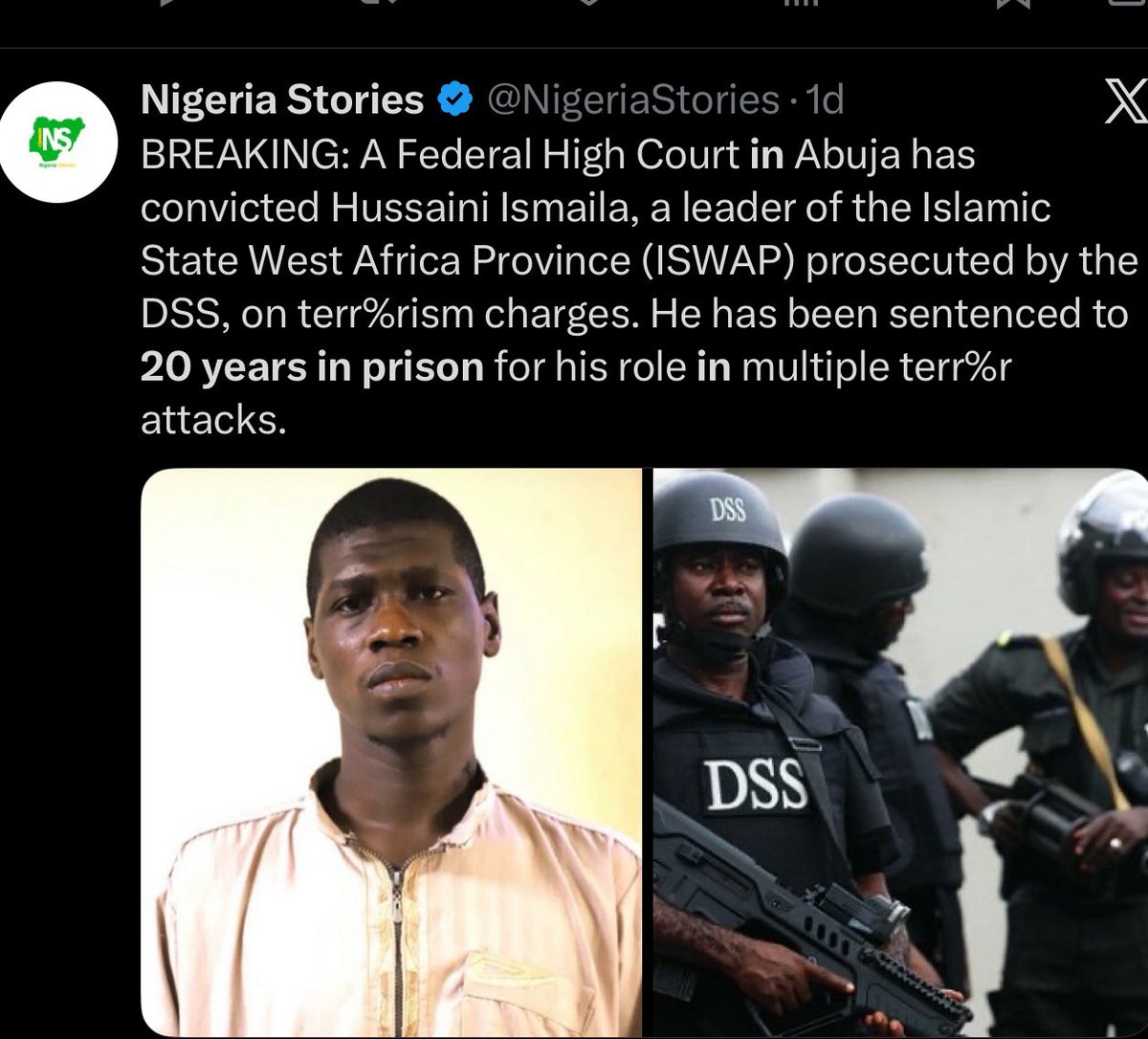 SavvyRinu's tweet image. Frame 1: 20 years in prison
Frame 2: Life imprisonment.

A tale of Nigeria’s justice system.