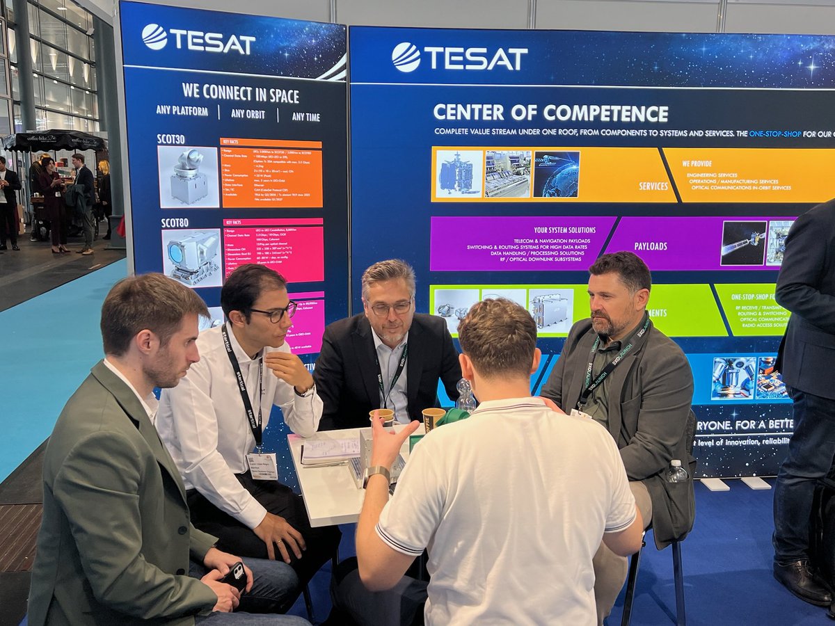 🚀 Thanks, <a href="/SpaceTechExpoEU/">Space Tech Expo Europe</a> 2025! Three great days in Bremen — inspiring talks, strong partnerships, and exciting discussions on opticalcomms, RF tech &amp; multi-orbit connectivity. #TeamTESAT is already looking forward to 2026! 🌍✨ #SpaceMatters #Innovation