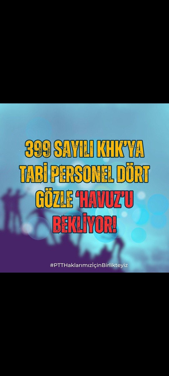 #PTTHaklarımızİçinBirlikteyiz