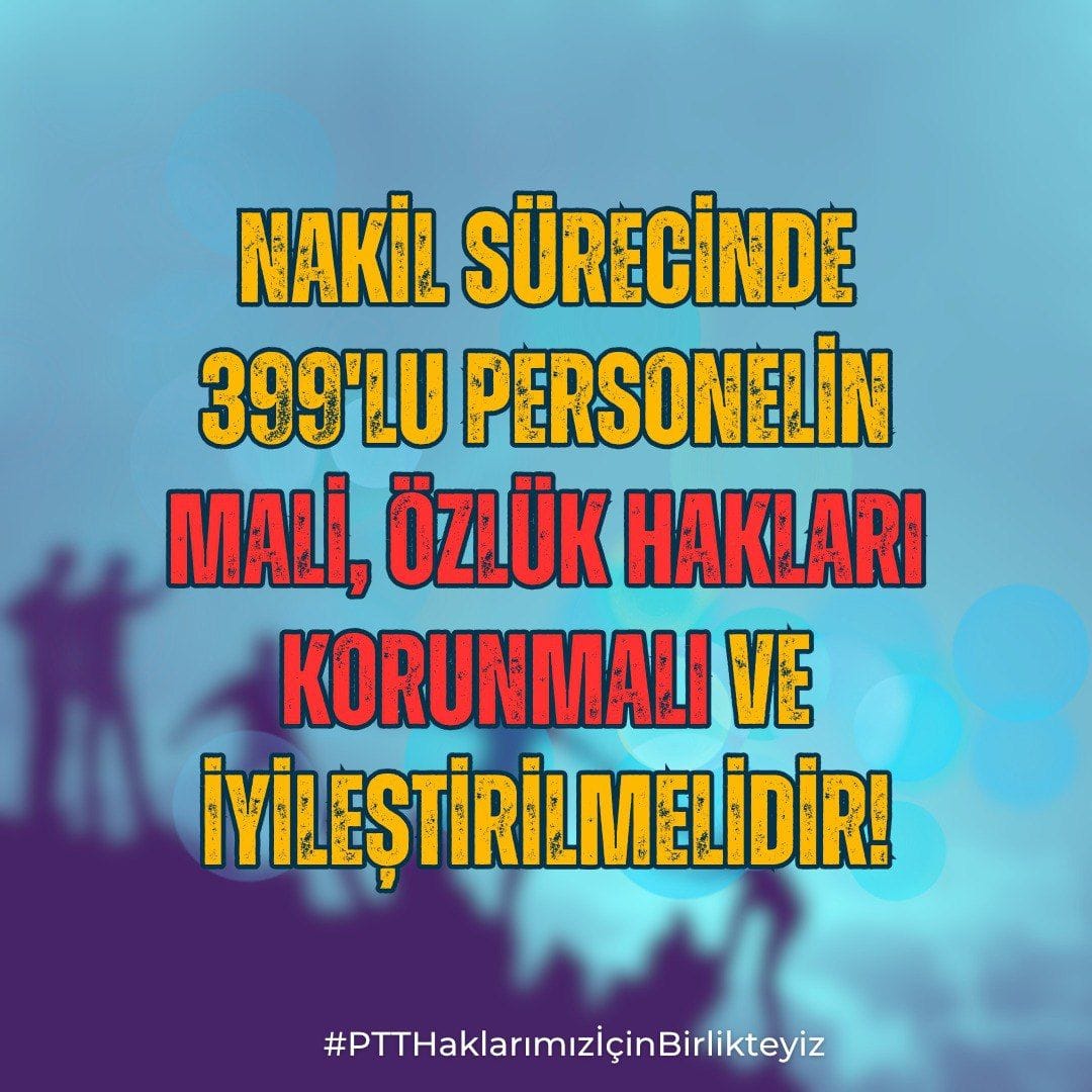 #PttHaklarımızİçinBirlikteyiz