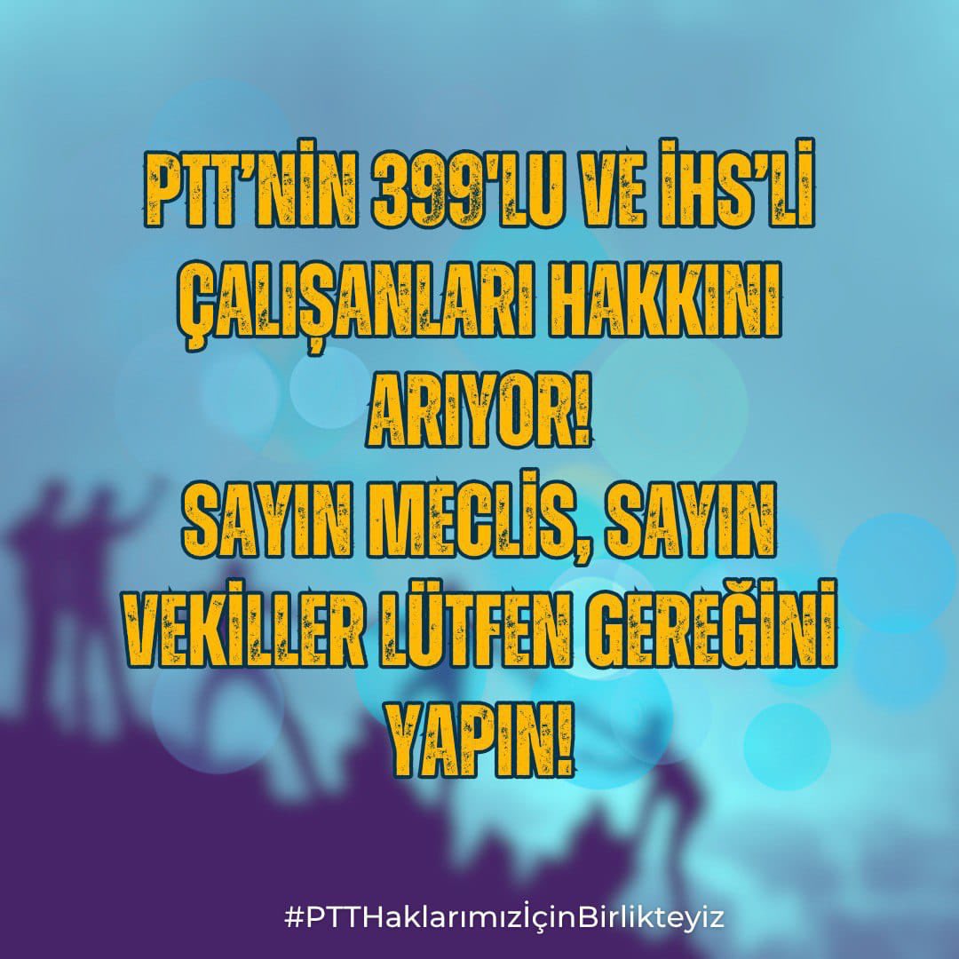 #PTTHaklarımızİçinBirlikteyiz