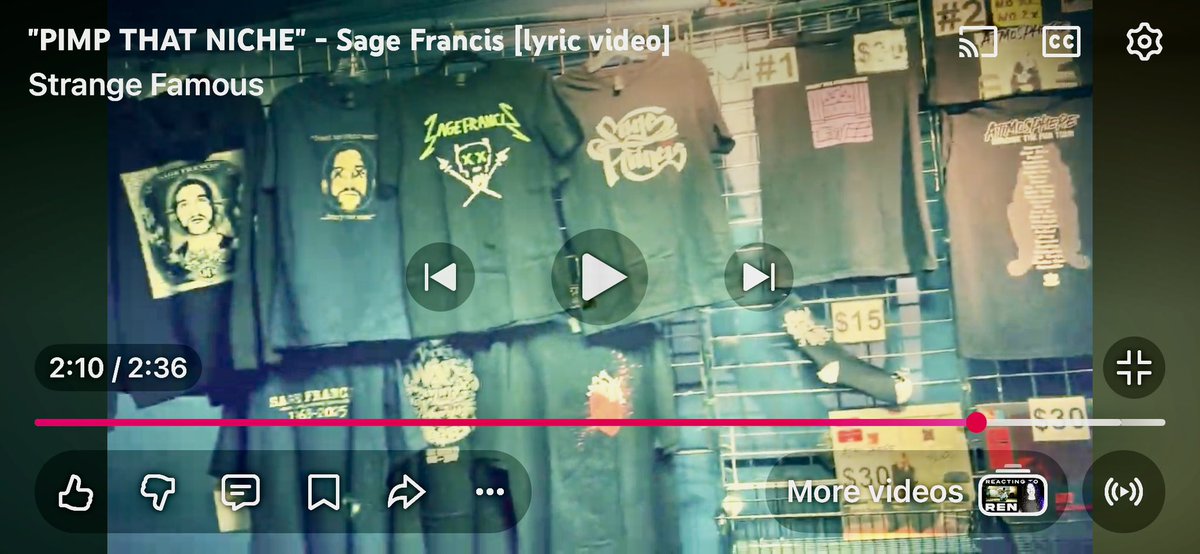 SpeechDevRecs's tweet image. BIG PIMPIN!

@SageFrancis 

youtu.be/rUOTDTLU9n4?si…

#speechdevelopmentrecords #sdr #independentlabel 
#rap #independenthiphop #hiphop #sagefrancis #strangefamousrecords #strangefamous