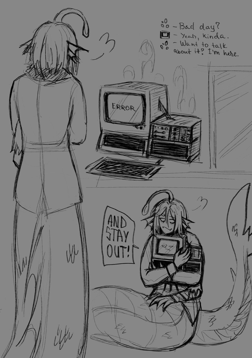 corvus13slntm's tweet image. I only have energy for fast doodles at the moment #pressureroblox #sebastiansolace #painterpressure