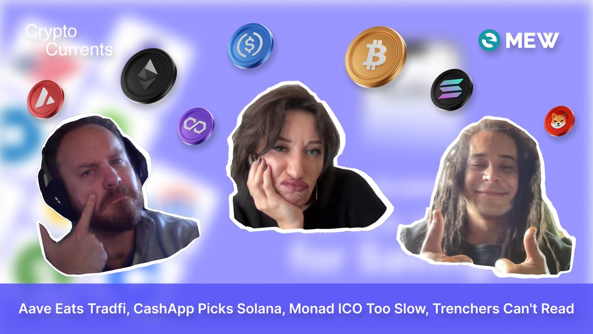 myetherwallet's tweet image. 9% APY on stablecoins. 💸📈 

$1,000,000 consumer protection. 💰🛡️ 

Is this crypto&apos;s iPhone moment?

Tune into the full Crypto Currents episode 43 on your favorite platform below! 👇
📺👉 youtube.com/watch?v=Iz3kx8…
🎙️👉 creators.spotify.com/pod/profile/cr…