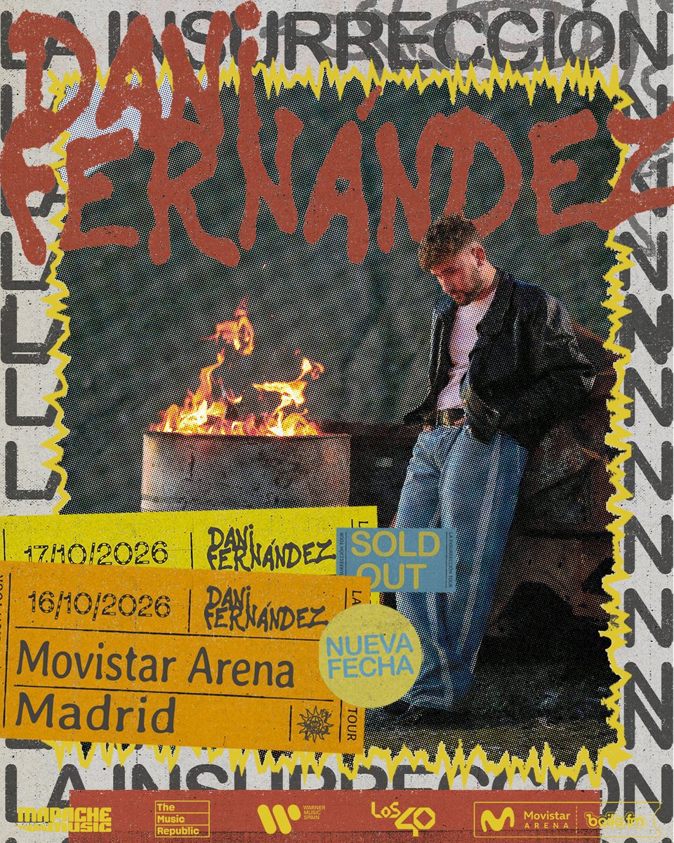 💥 ¡SEGUNDO MOVISTAR ARENA DE DANI FERNÁNDEZ EN 2026! 💥 

Tras agotar todas las entradas del 17 de octubre en tan solo 1h… 😱

¡Nueva fecha el 16 de octubre! 🥳

Entradas ya a la venta: enterticket.es/eventos/dani-f…