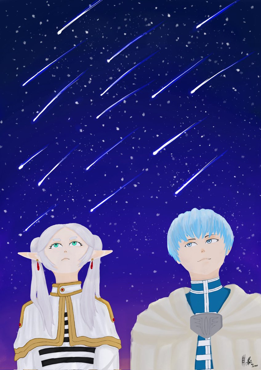 HS_aitchs's tweet photo. Frieren &amp; Himmel https://t.co/6iLeE1yiGD