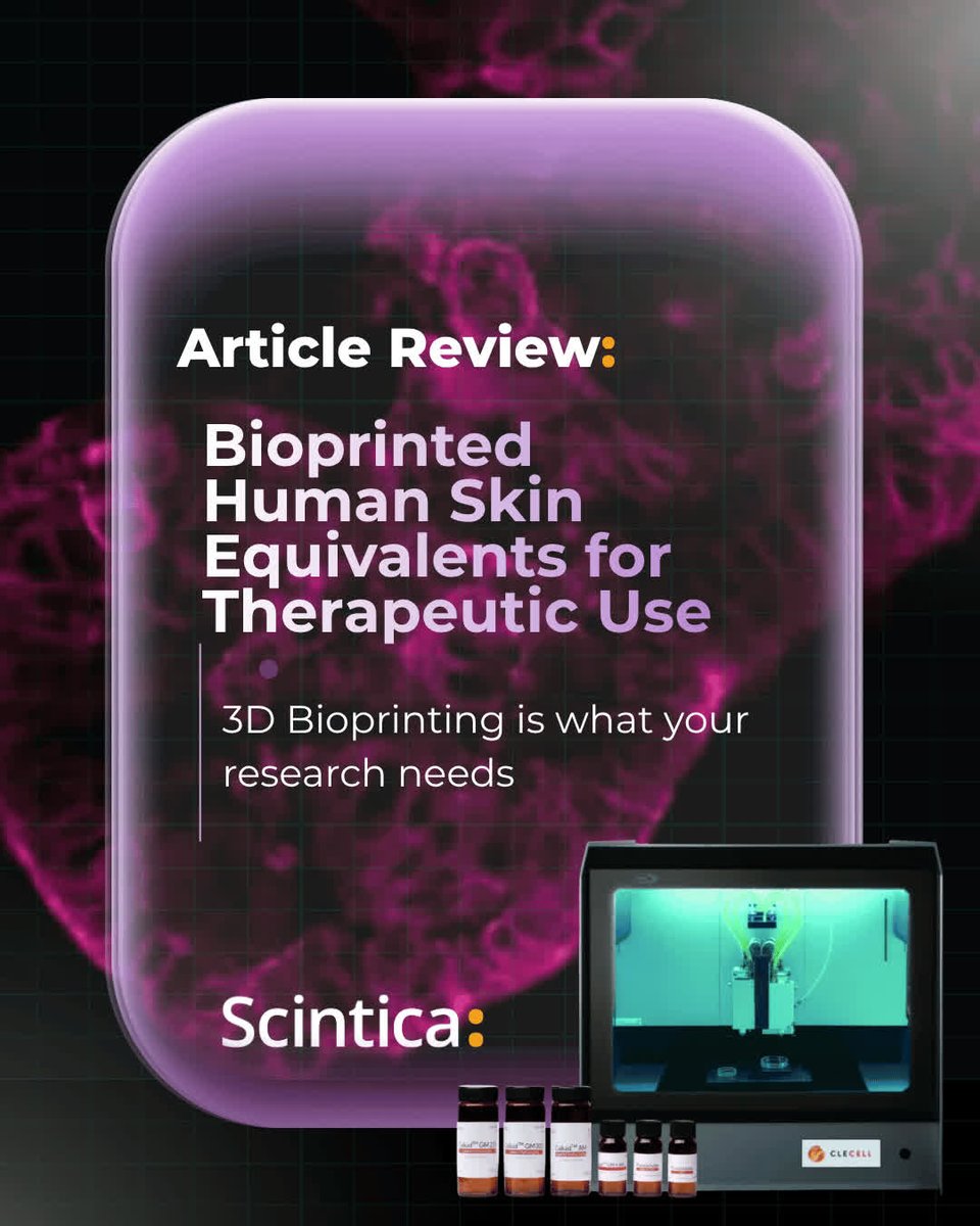 ScinticaInst's tweet image. 🔬 New Article Review!

A novel droplet-based 3D bioprinting + nebulization method enables more consistent, uniform, &amp;amp; high-viability human skin equivalents (hSKE).

Read the full article review here: bit.ly/43D2qLJ

#Bioprinting #TissueEngineering #RegenerativeMedicine