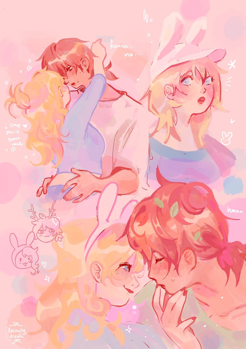 lovinglydrawn's tweet photo. waiter !! one more adventure time yuri please !!! #huntbunny https://t.co/vVmVWDQN0o