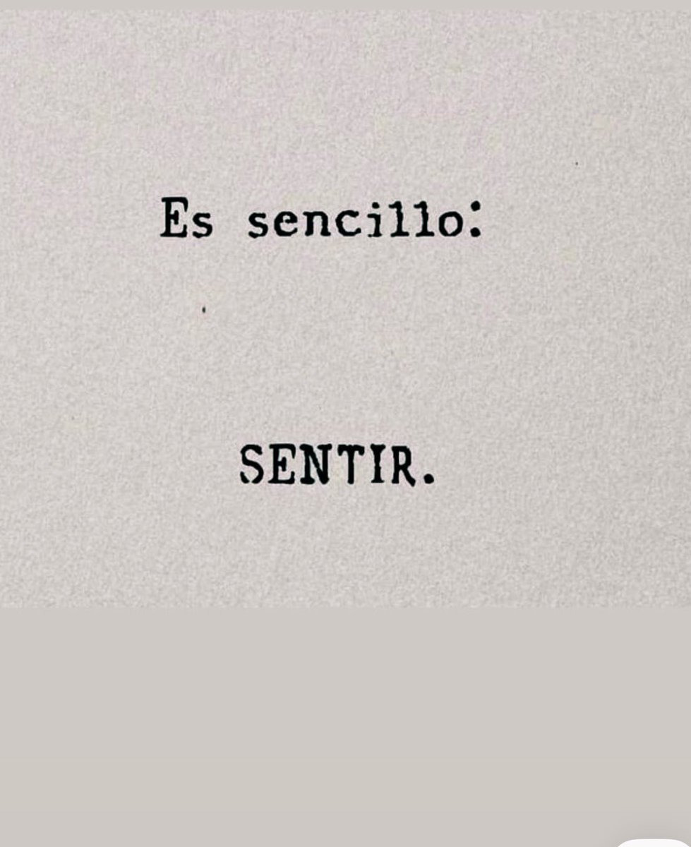 Sentir antes de comprender: