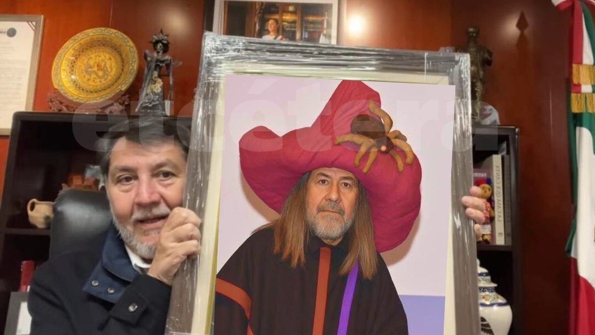 AleEsat's tweet image. 🔴 EXCLUSIVA: Así quedó el autorretrato de Gerardo Fernández Noroña (@fernandeznorona) en el Senado.
