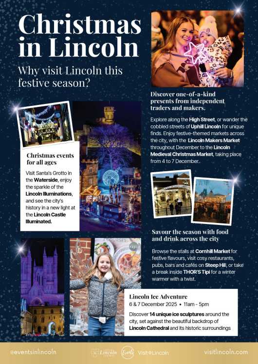 Make a day of it this Christmas in Lincoln 🎄   
Wander the historic streets, browse the markets, visit Santa and warm up with a hot chocolate.
Find Christmas in Lincoln featured in Primary Times – in schools from 24 Nov. flk.bz/sVjC