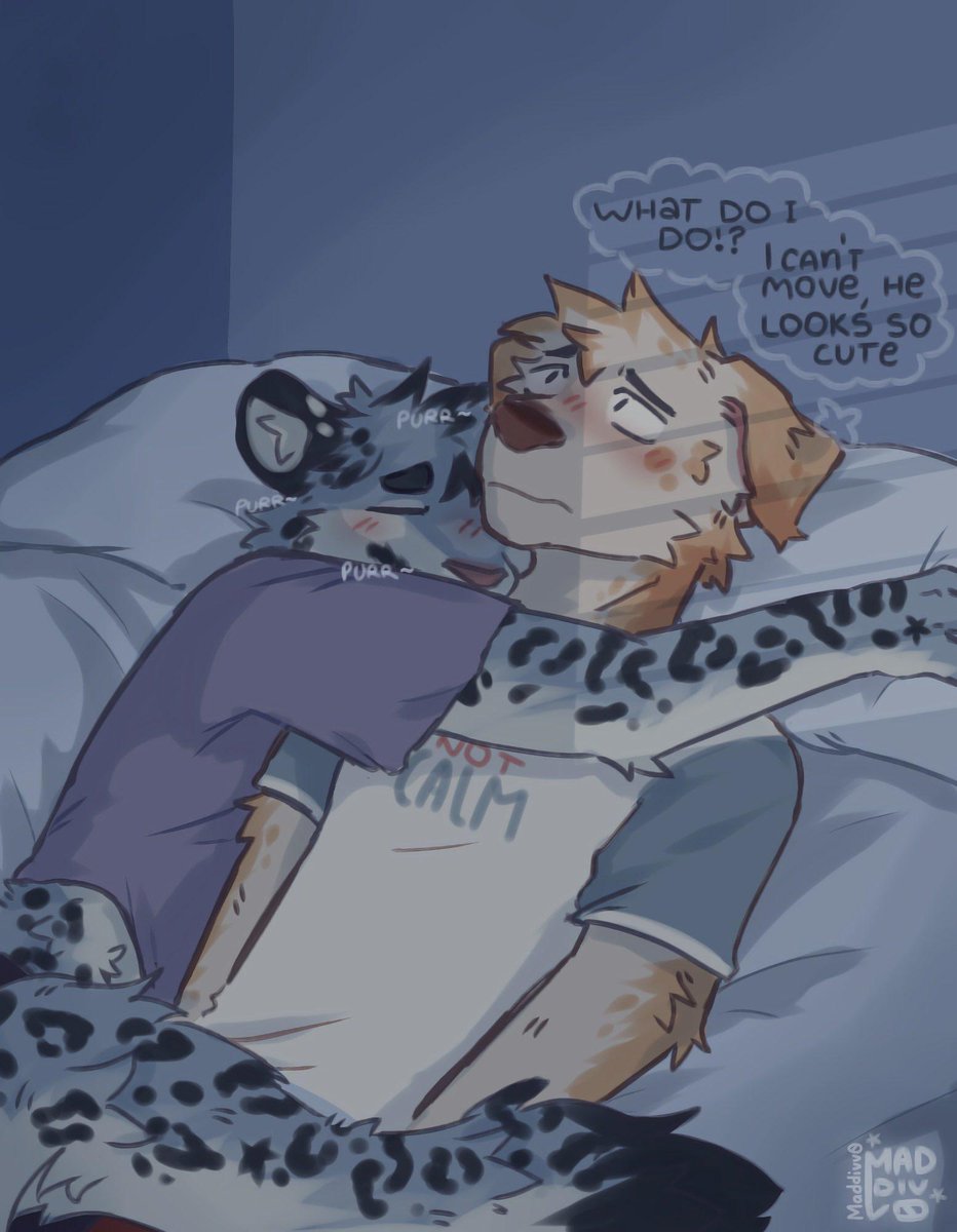 Trapped by cuddles 😍

🎨 Art by <a href="/Maddivv0/">Maddotf 🌟</a>