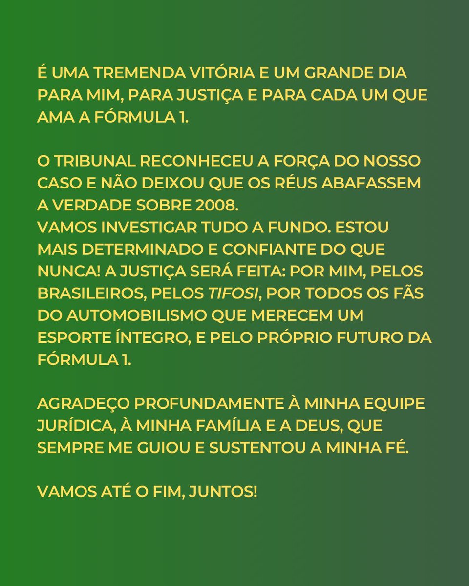 Felipe Massa tweet media