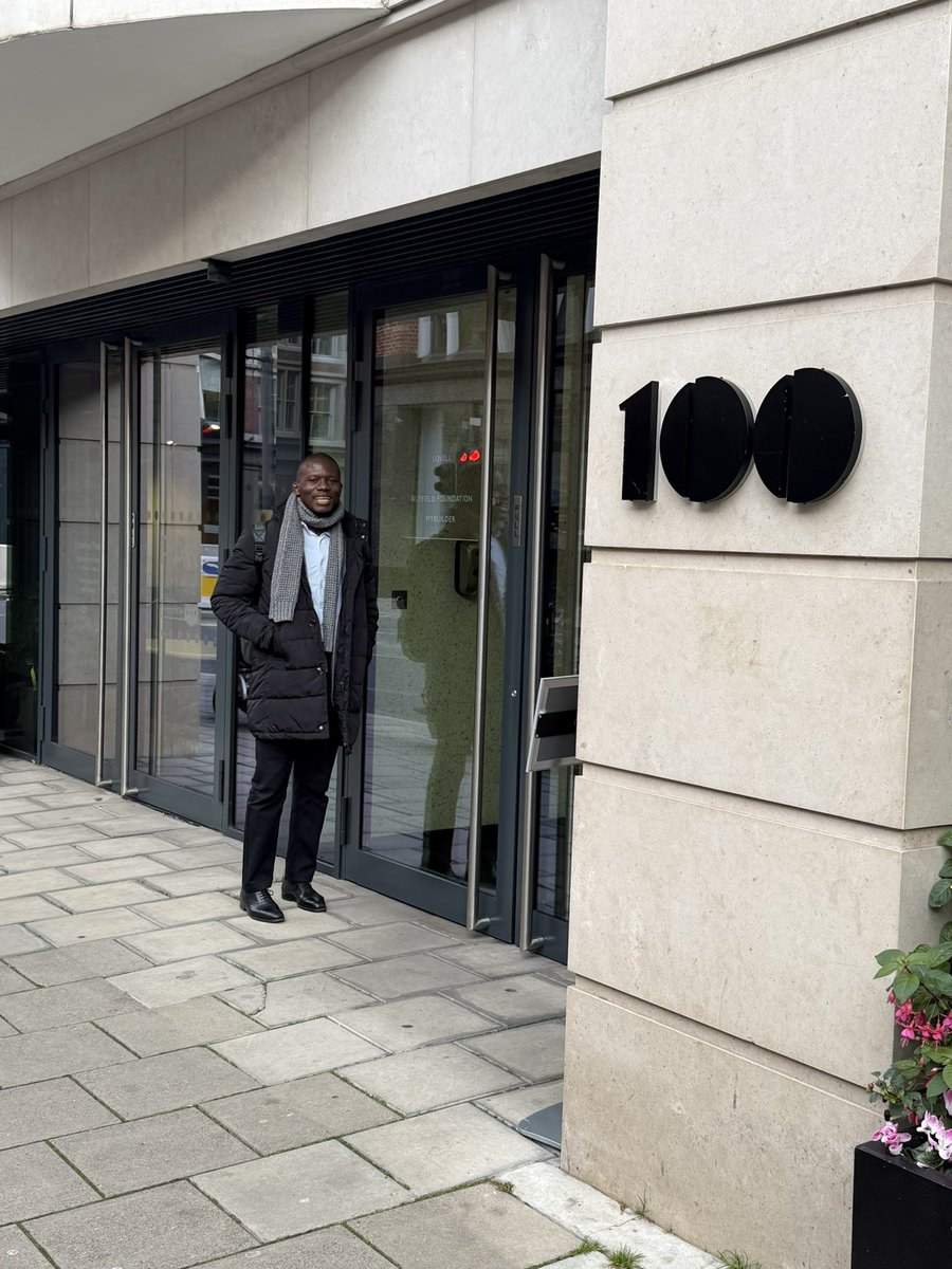 I have arrived safely at the Nuffield Foundation to meet with a group of experts for a discussion titled “Racial Diversity UK: Shaping Racially Just and Inclusive Futures". 🙏