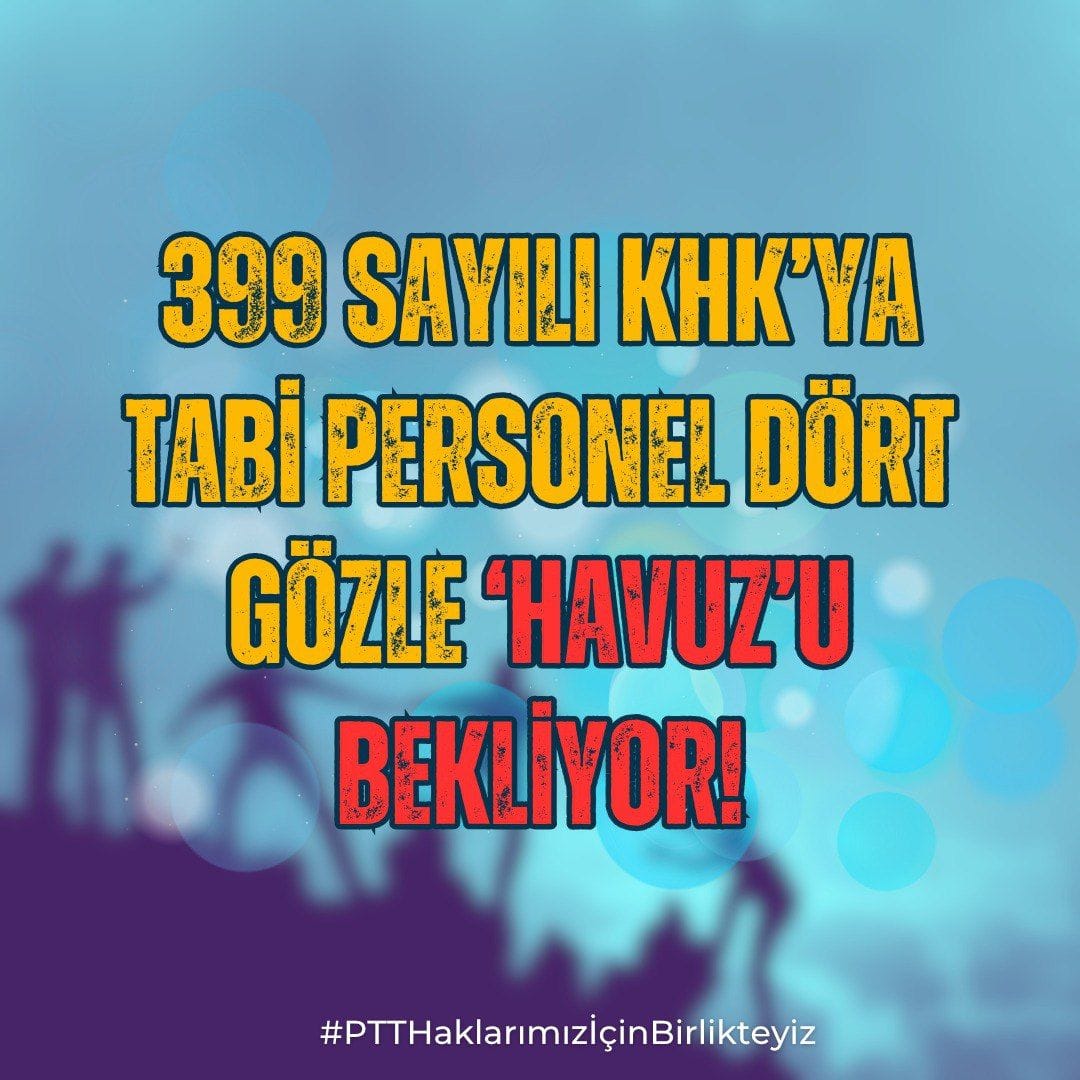 #PTTHaklarımızİçinBirlikteyiz